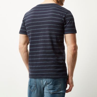 Navy Only & Sons stripe t-shirt